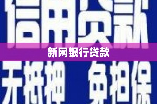 城中新网银行贷款