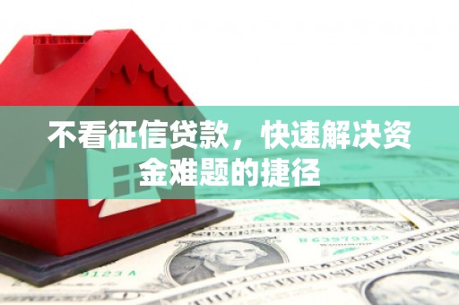 城中不看征信贷款，快速解决资金难题的捷径