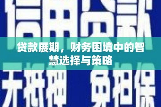 城中贷款展期，财务困境中的智慧选择与策略
