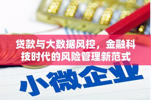 城中贷款与大数据风控，金融科技时代的风险管理新范式