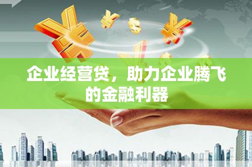 城中企业经营贷，助力企业腾飞的金融利器