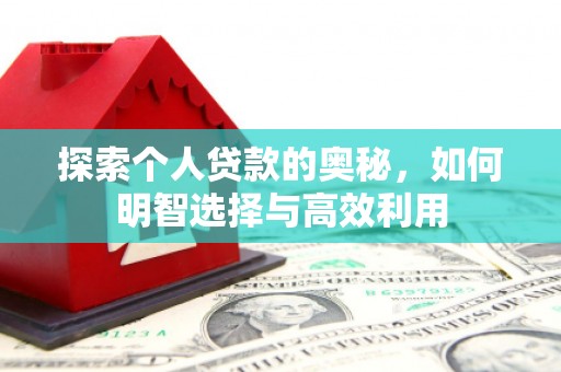 城中探索个人贷款的奥秘，如何明智选择与高效利用