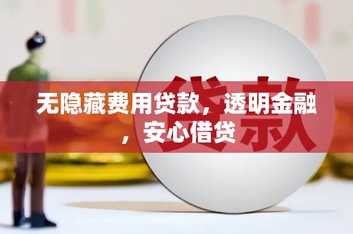 城中无隐藏费用贷款，透明金融，安心借贷