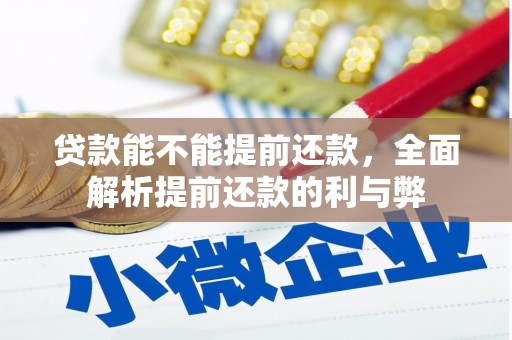 城中贷款能不能提前还款，全面解析提前还款的利与弊