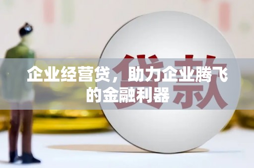 城中企业经营贷，助力企业腾飞的金融利器