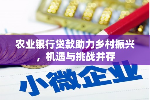 城中农业银行贷款助力乡村振兴，机遇与挑战并存