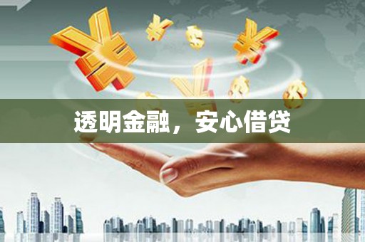 城中透明金融，安心借贷